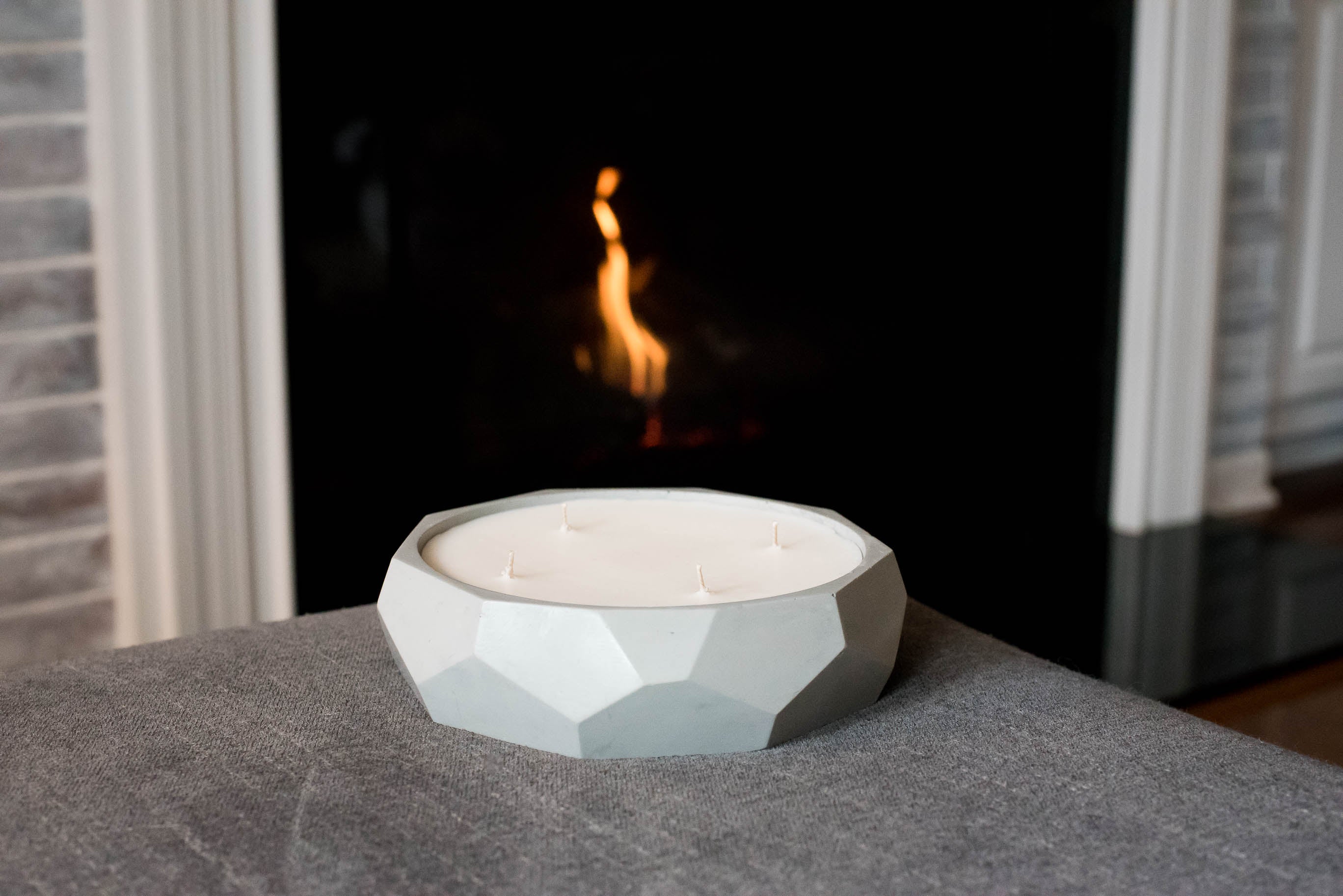 Geo Coffee Table Bowl Candle - made by kippen